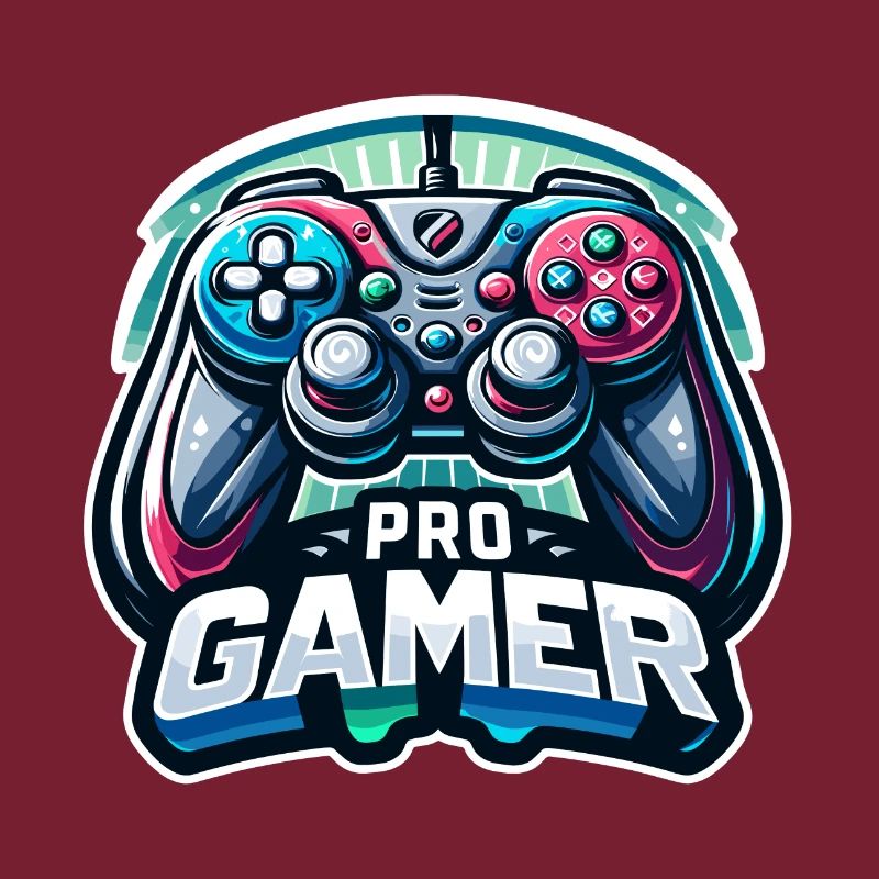 Pro Gamer - Controller Illustration