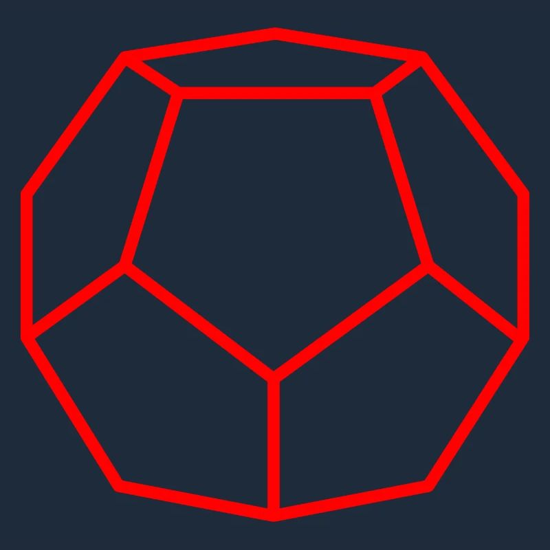 Roter Dodekaeder