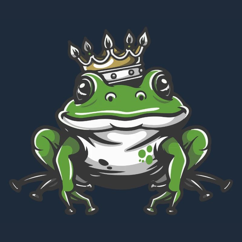 Frosch Kopf Krone