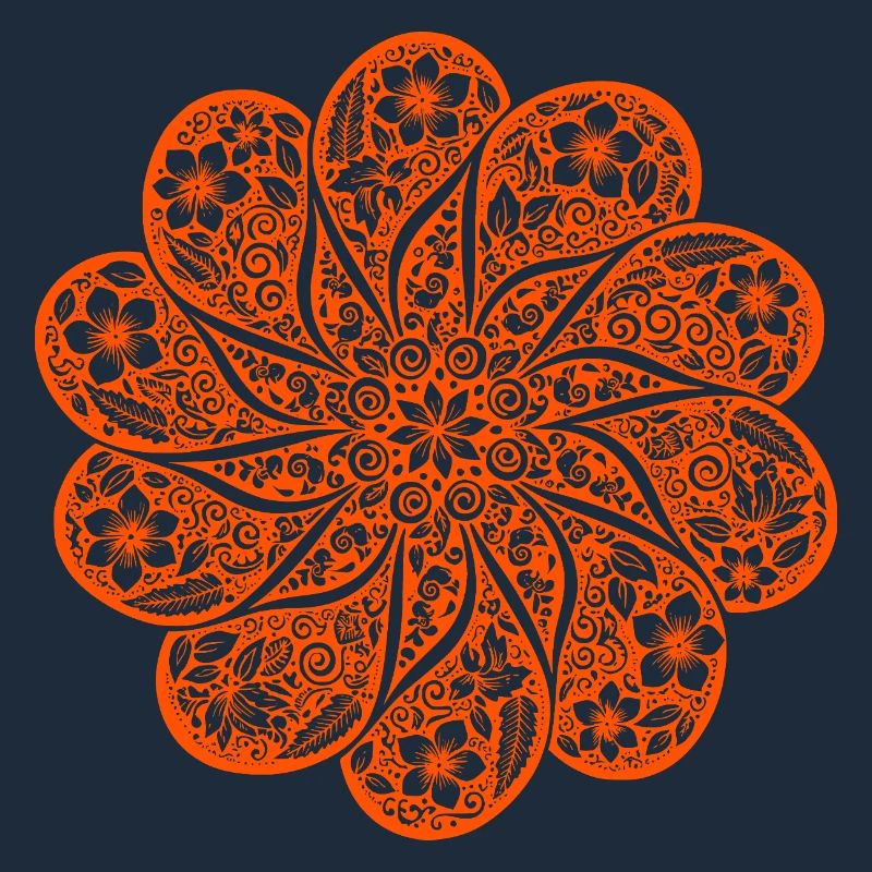 Sweat à capuche floral Batik Mandala dans le style rétro boho
