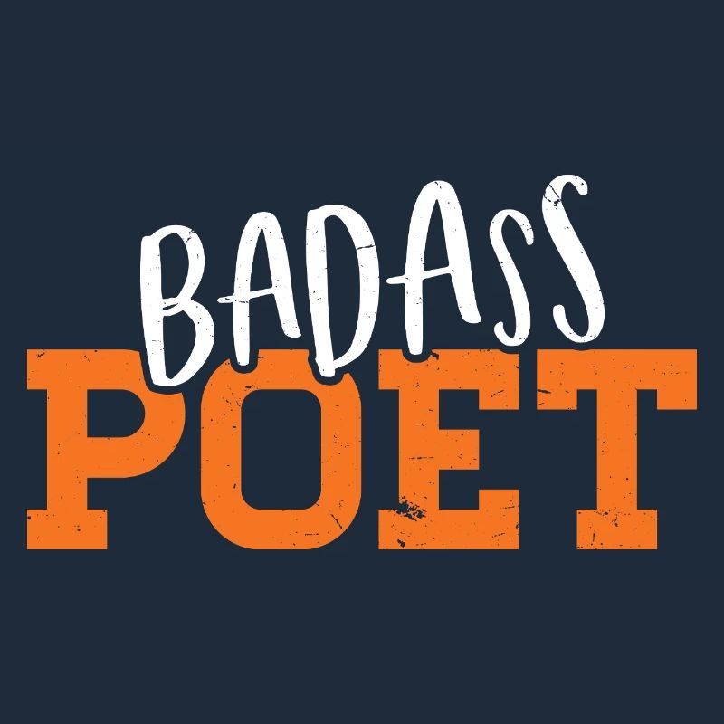 Conception typographique de poète badass