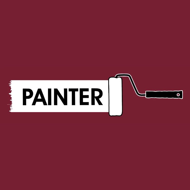 Farbroller mit weißer Farbe