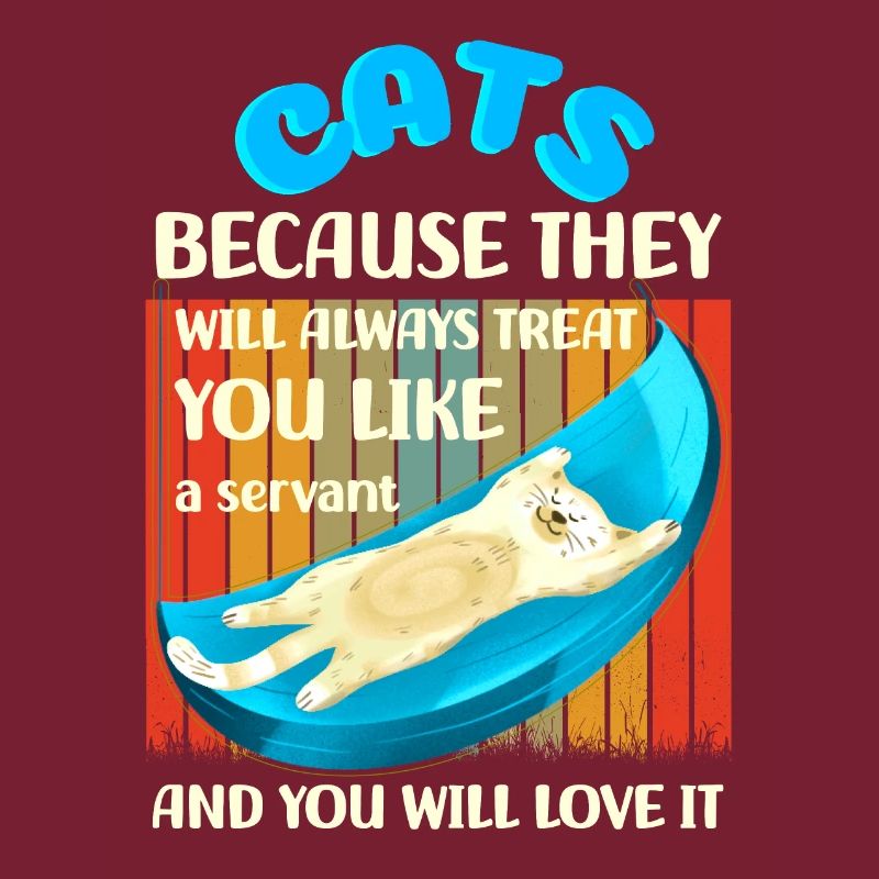 Des chats parce qu’ils vous traiteront comme un serviteur