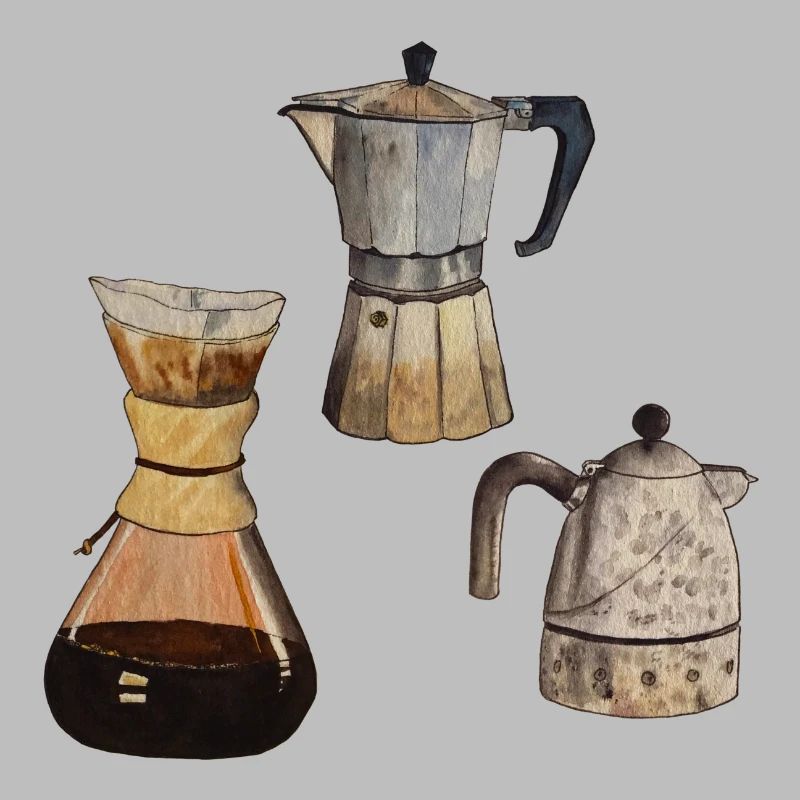 3x cafetières café Elexier de la vie