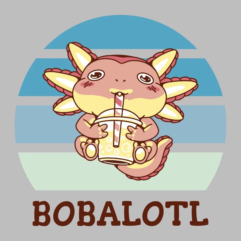 Boba Bubble Tea Axolotl Bobalotl