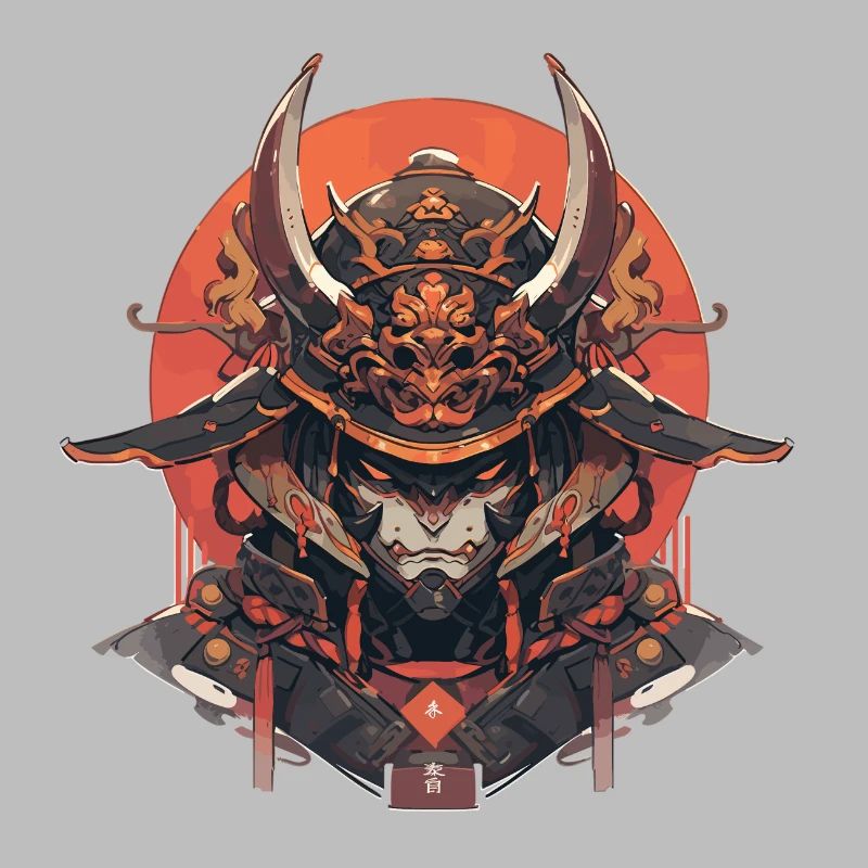 Futuristic Samurai Warrior Design