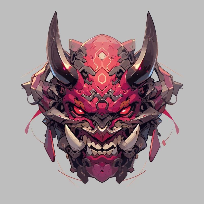 Futuristic Samurai Warrior Oni