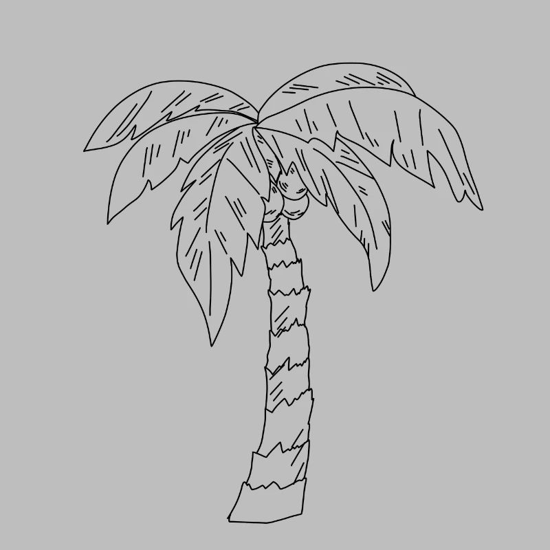 Dessin de palmier
