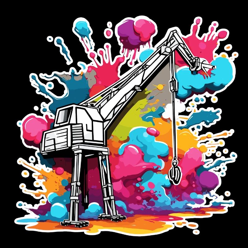 Crane / construction site / winch / crane system