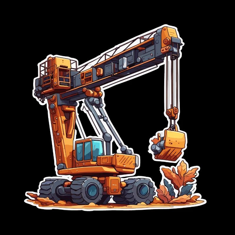 Crane / construction site / winch / crane system