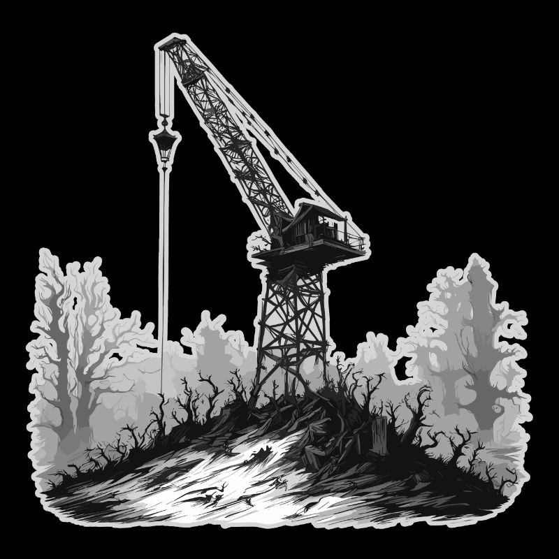 Crane / construction site / winch / crane system