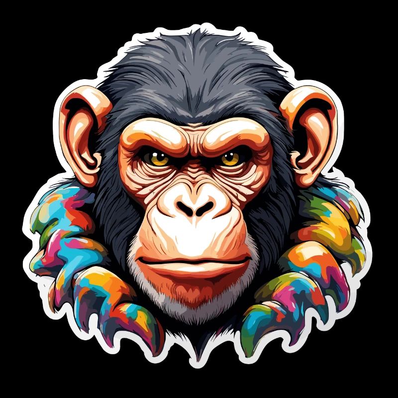 Monkey / Animal / Zoo / Chimpanzee / Wild / Comic