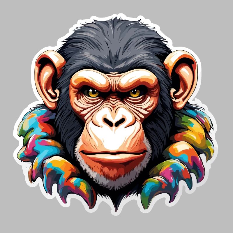Monkey / Animal / Zoo / Chimpanzee / Wild / Comic