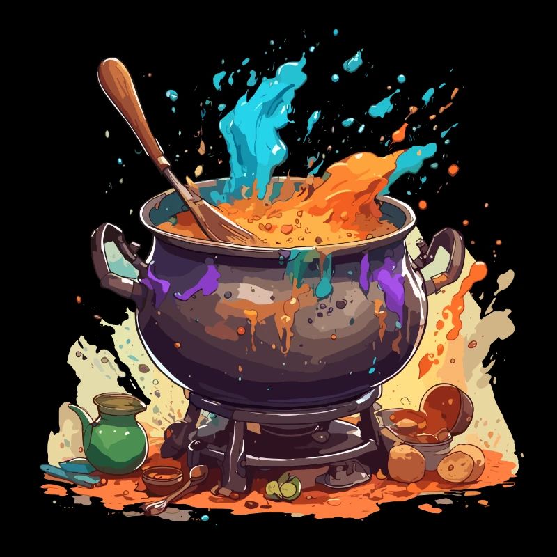 Marmite / Chaudron de sorcière / Halloween / Magie