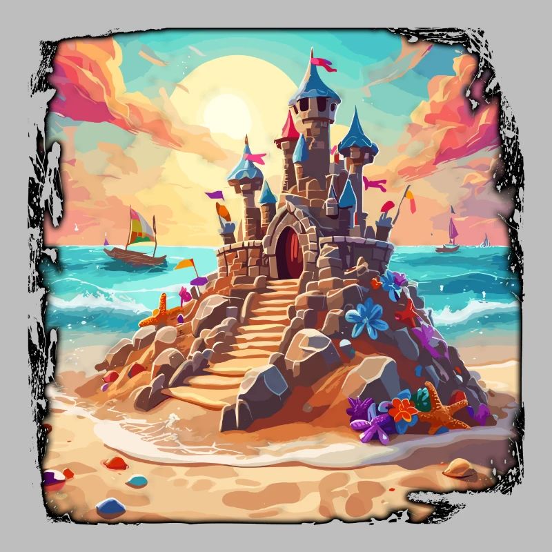 Château de sable / Construction / Jouer / Château / Vacances
