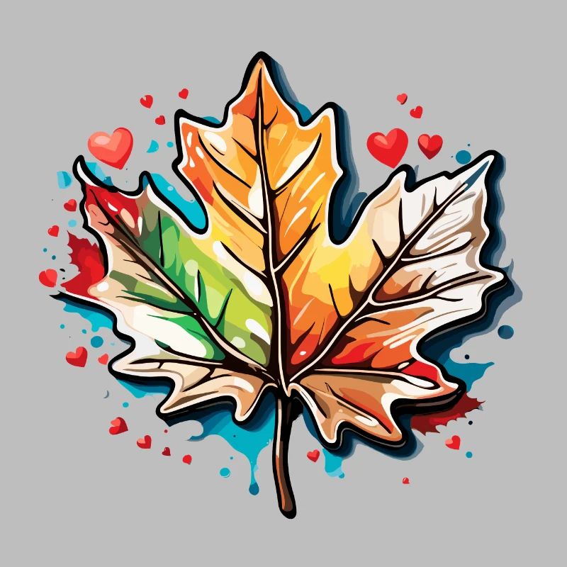 Feuille d’érable / Automne / Feuillage / Forêt / Nature