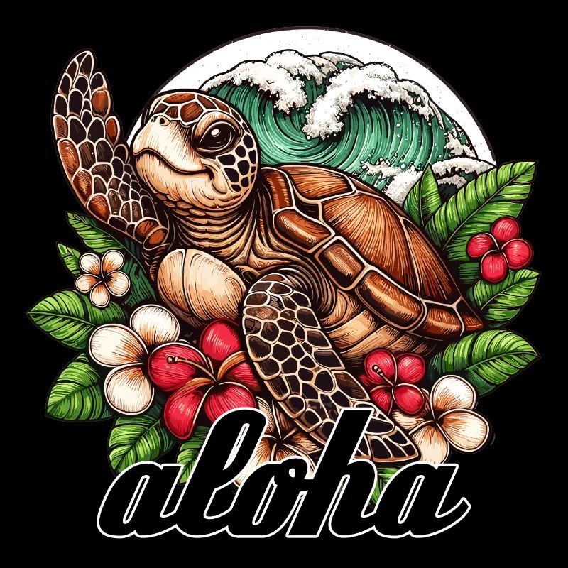 Aloha Turtle Hawaii Gift