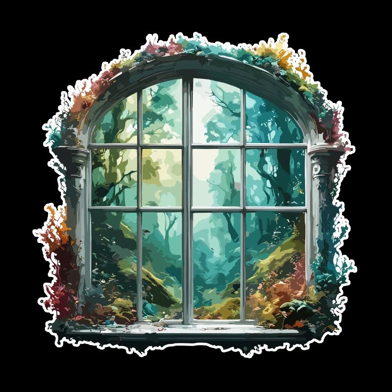 Window in the Forest / Trees / View / Wilderness