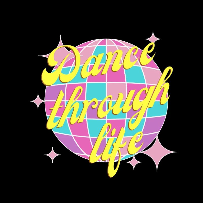 Dance through life pink yellow Dance through life