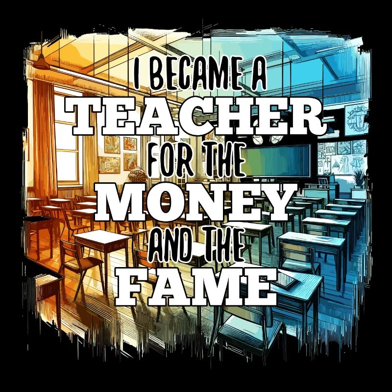 Lehrer Lehrerin Geld und Ruhm Geschenk