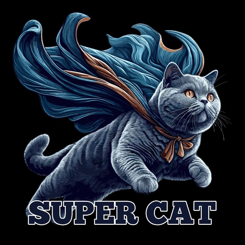 Super Chat BKH Bleu Cadeau