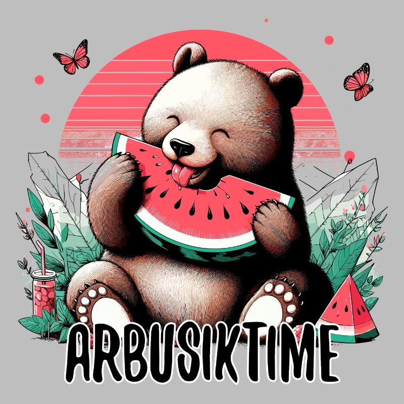 C’est l’heure de la pastèque Arbusik Bear Yummy Gift