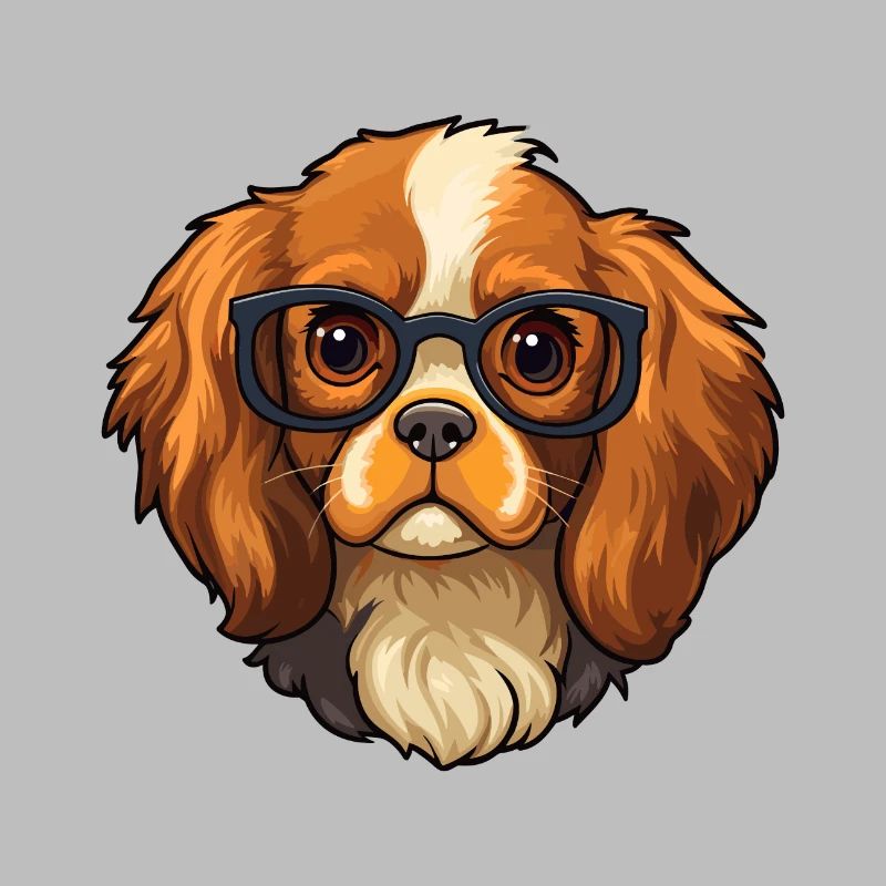 Cavalier King Charles Spaniel Hunderasse Aquarell