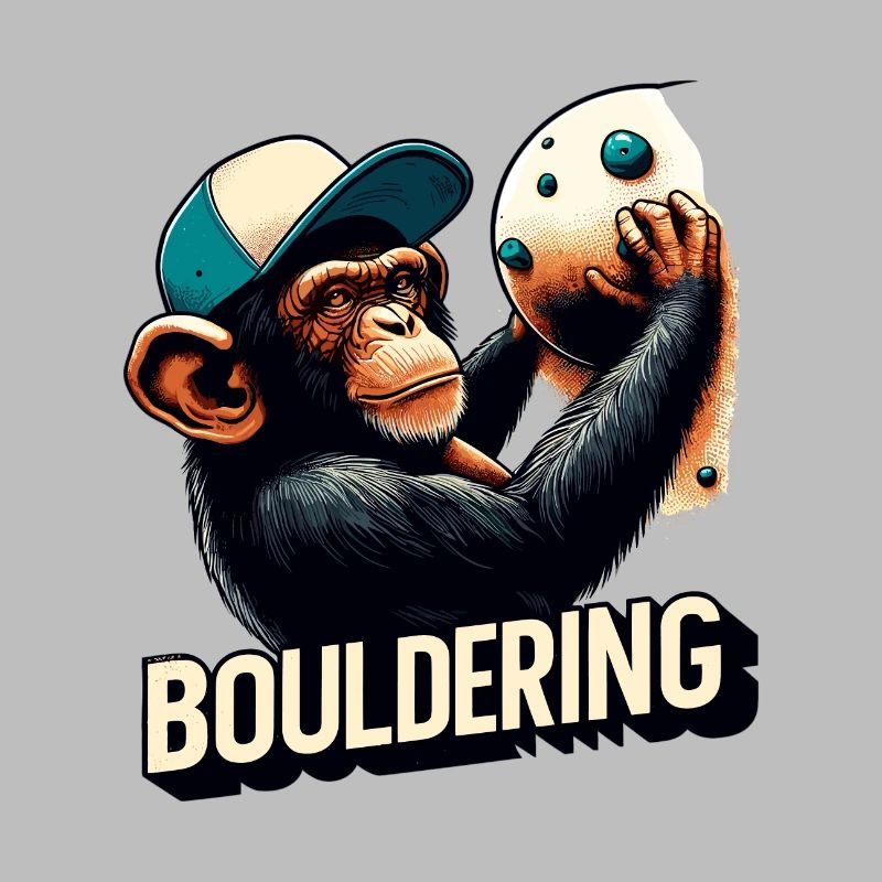 Bouldering Chimpanzee Climbing Gift