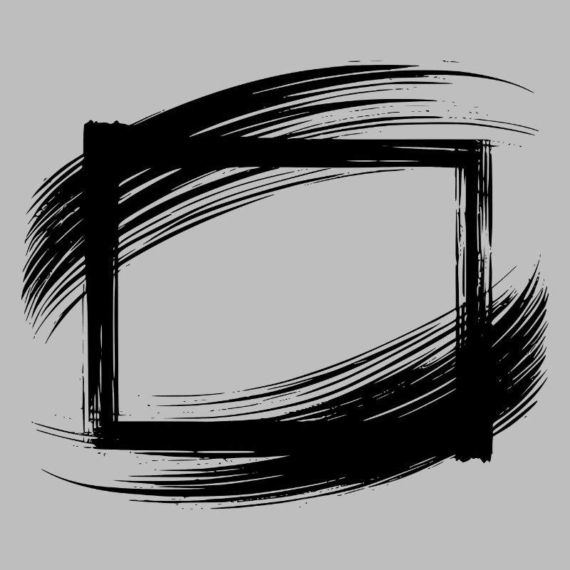 brushstroke frame