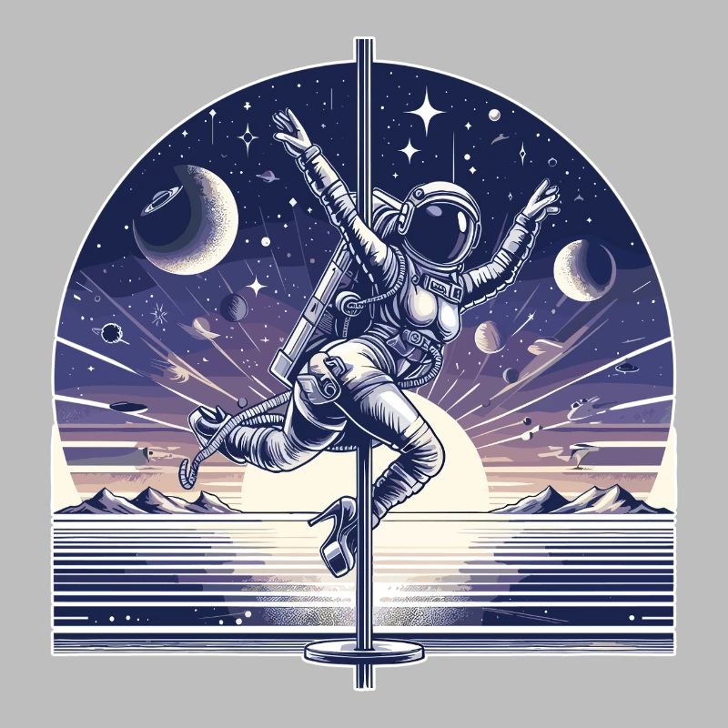 Pole Dance Astronautin Poledance Geschenk