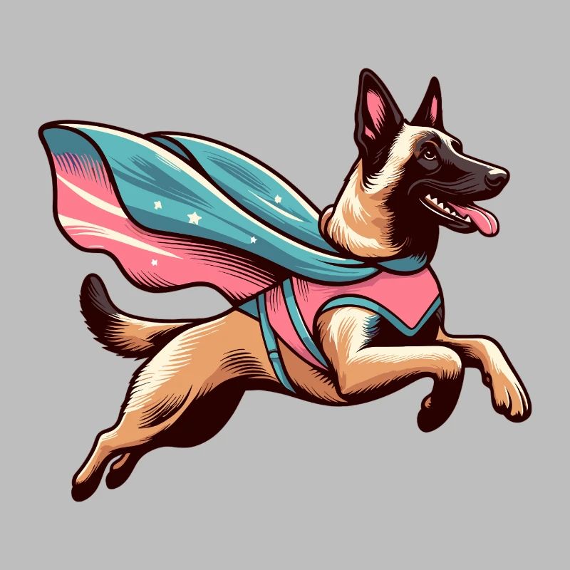 Super Hund Belgischer Schäferhund Cape Geschenk
