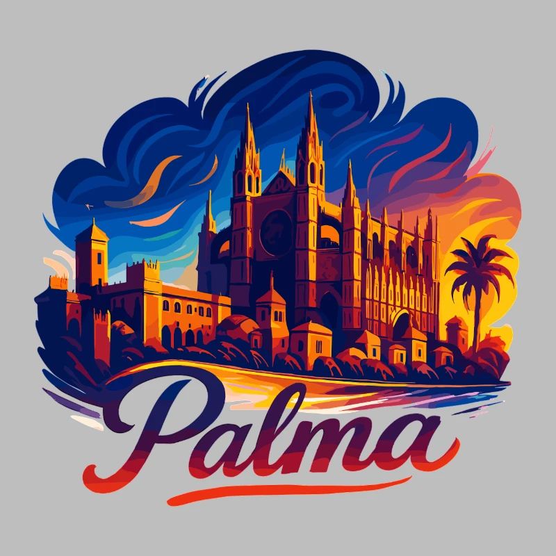 Palma Capital Mallorca Silhouette Gift
