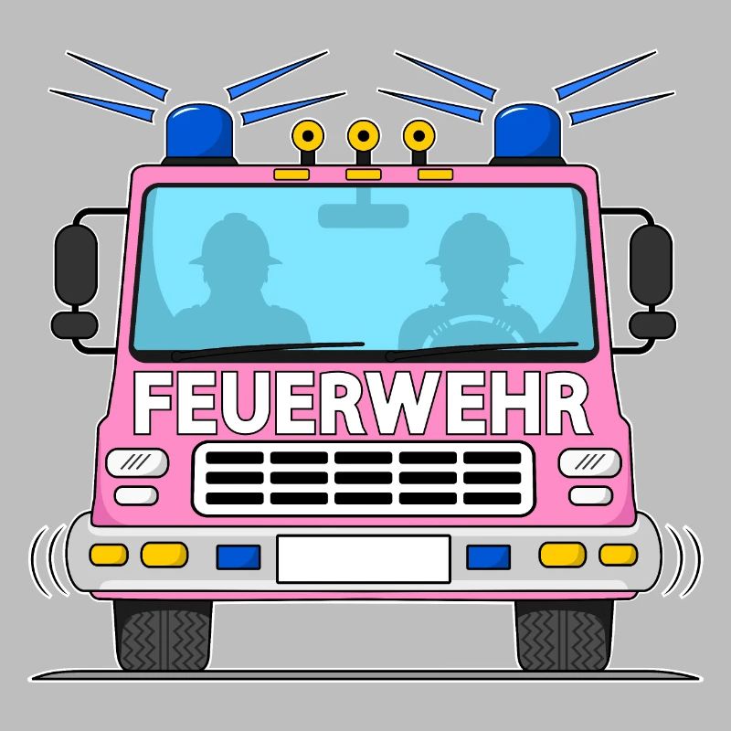 Fire engine in pink
