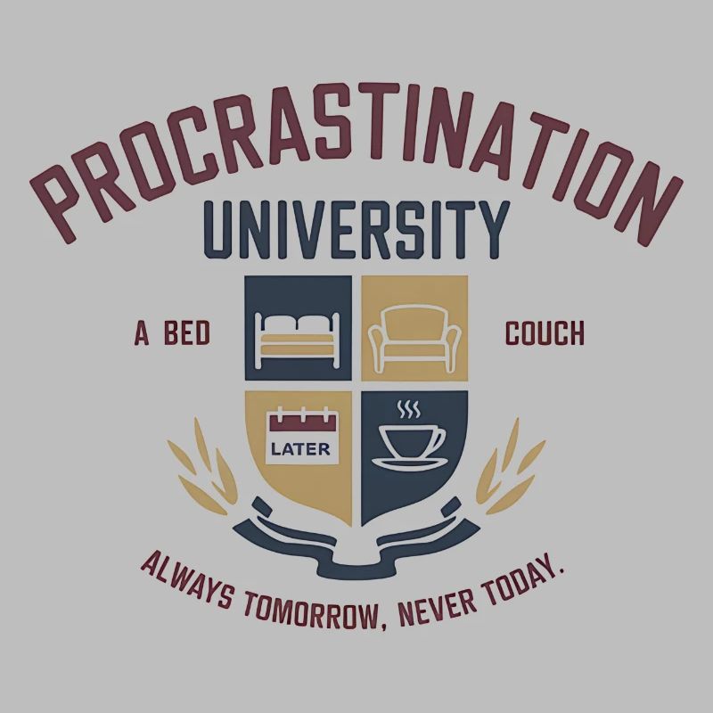 Procrastination University - Procrastination Desig
