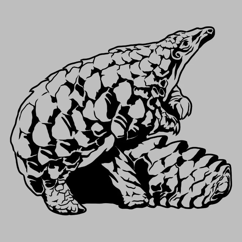 Cool Pangolin Sketch Graphic Wildlife Creature