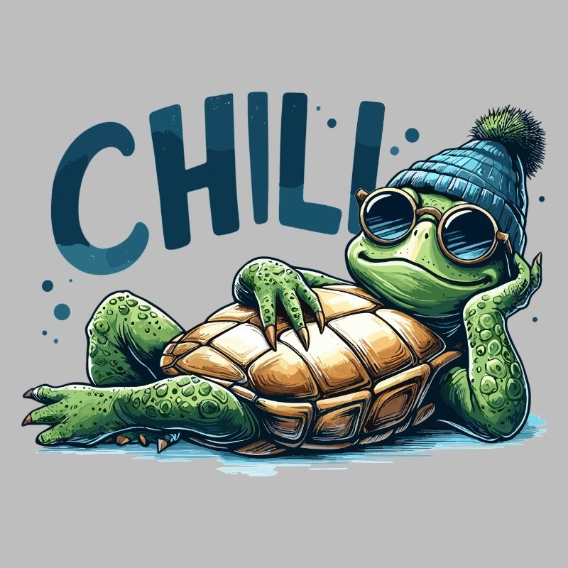 Chill Toad Turtle Cool Chill Gift