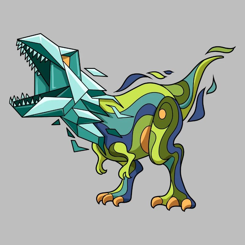 Dinosaur Dino Abstract T-Rex