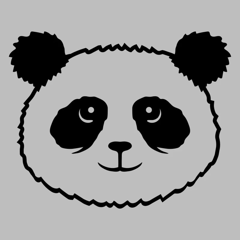 Panda Bear Face Mignon Tête Mignon Sourire Mignon Nice