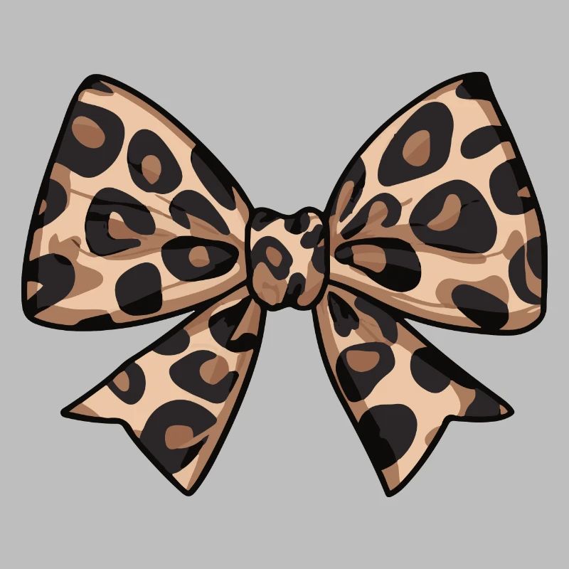 LARGE BOW WITH LEOPARD TREND