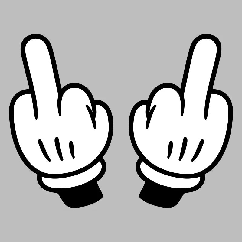 Mittelfinger Hand Comic