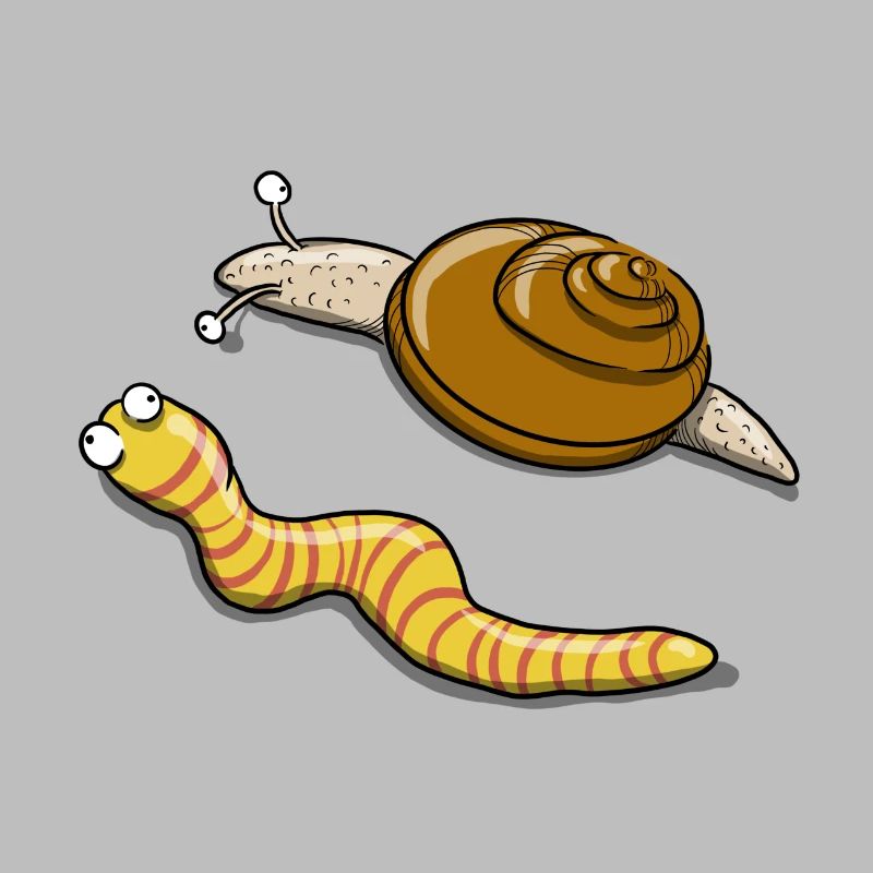 Escargot et chenille
