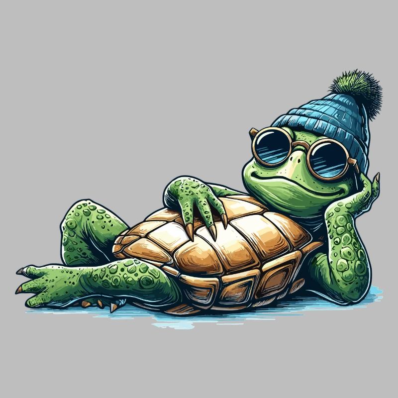 Chill Toad Turtle Cool Chill Gift