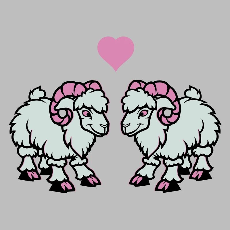 schaf comic widder love
