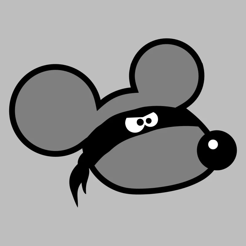 Maus Böse Räuber Ninja Überfall Dieb Tuch Augen