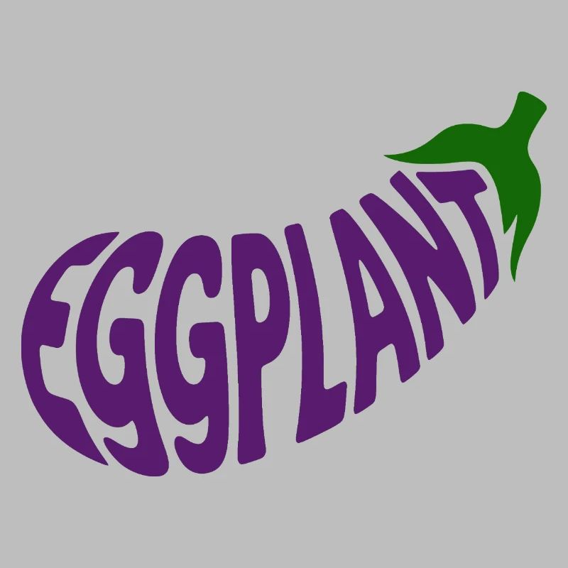 Eggplant - Cool Vegetable Logo