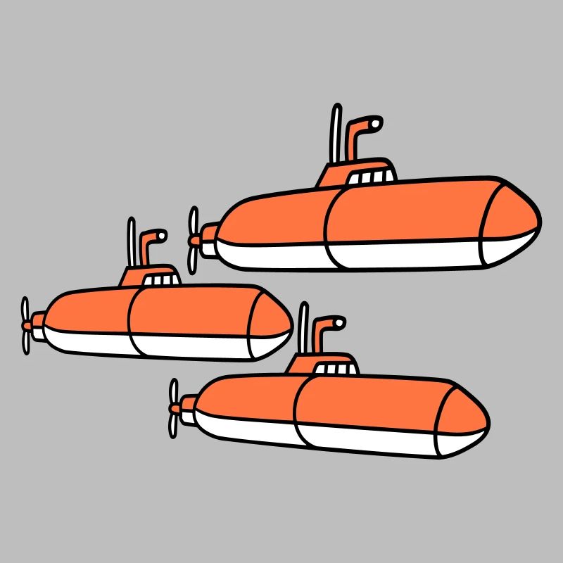 3 U-Boote Flotte Drei Geschwader Gruppe Team Crew
