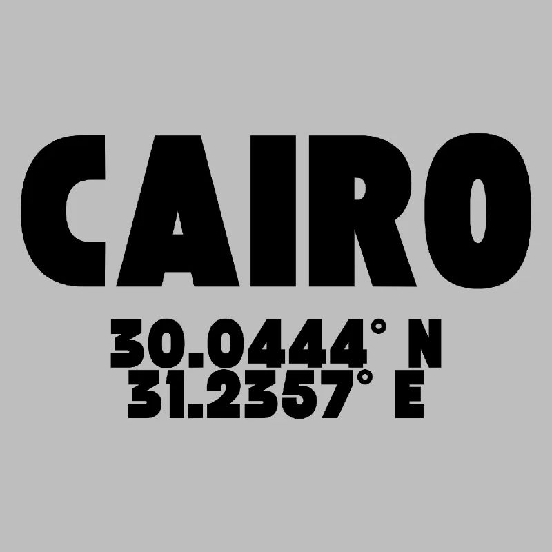 Le Caire - Design avec coordonnées
