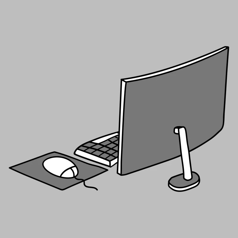 mouse keyboard screen home office office working