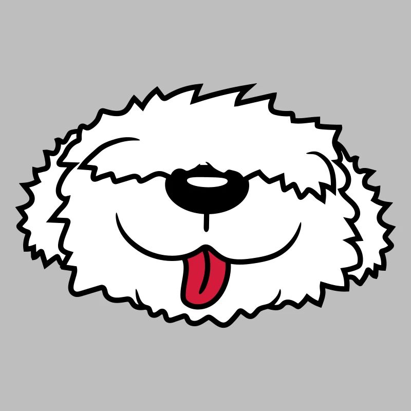 Visage de chien Bobtail