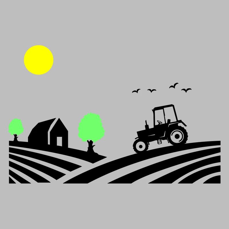 Ferme de tracteurs